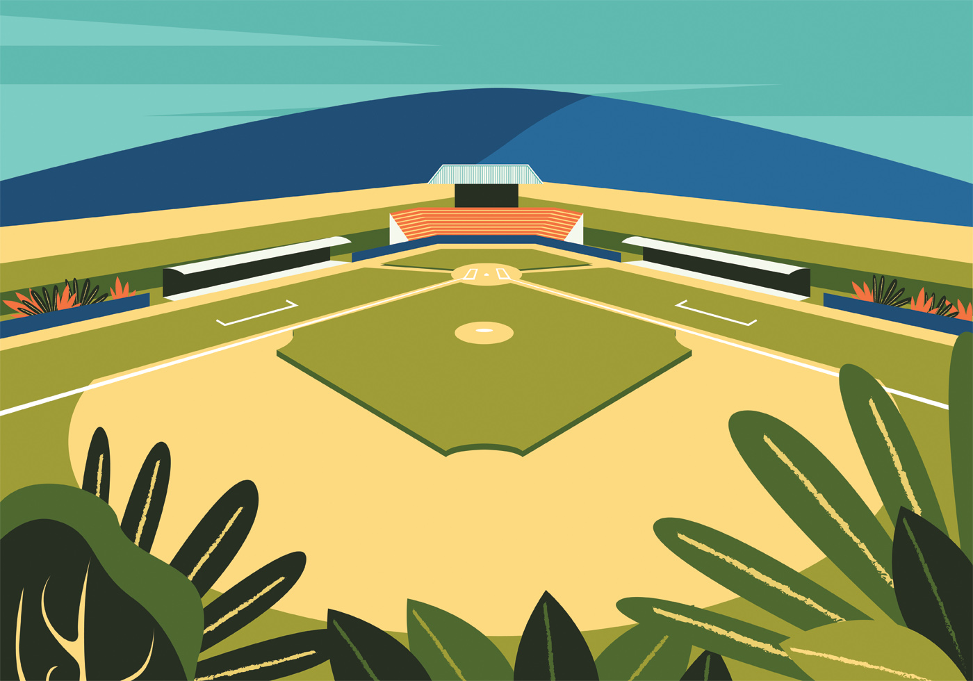 Baseball Park Vector Design - Download Free Vectors ...