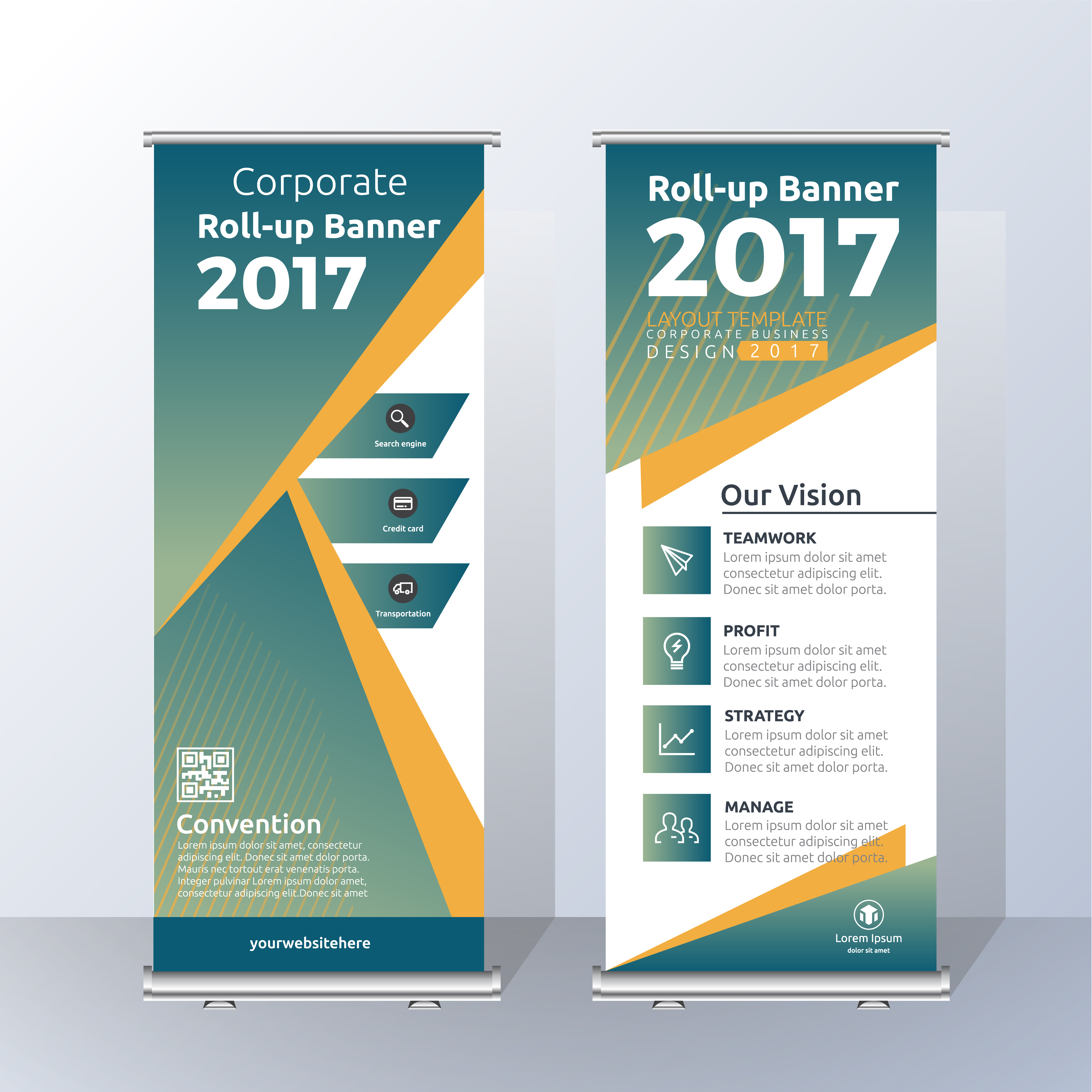 Roll Up Banner Template