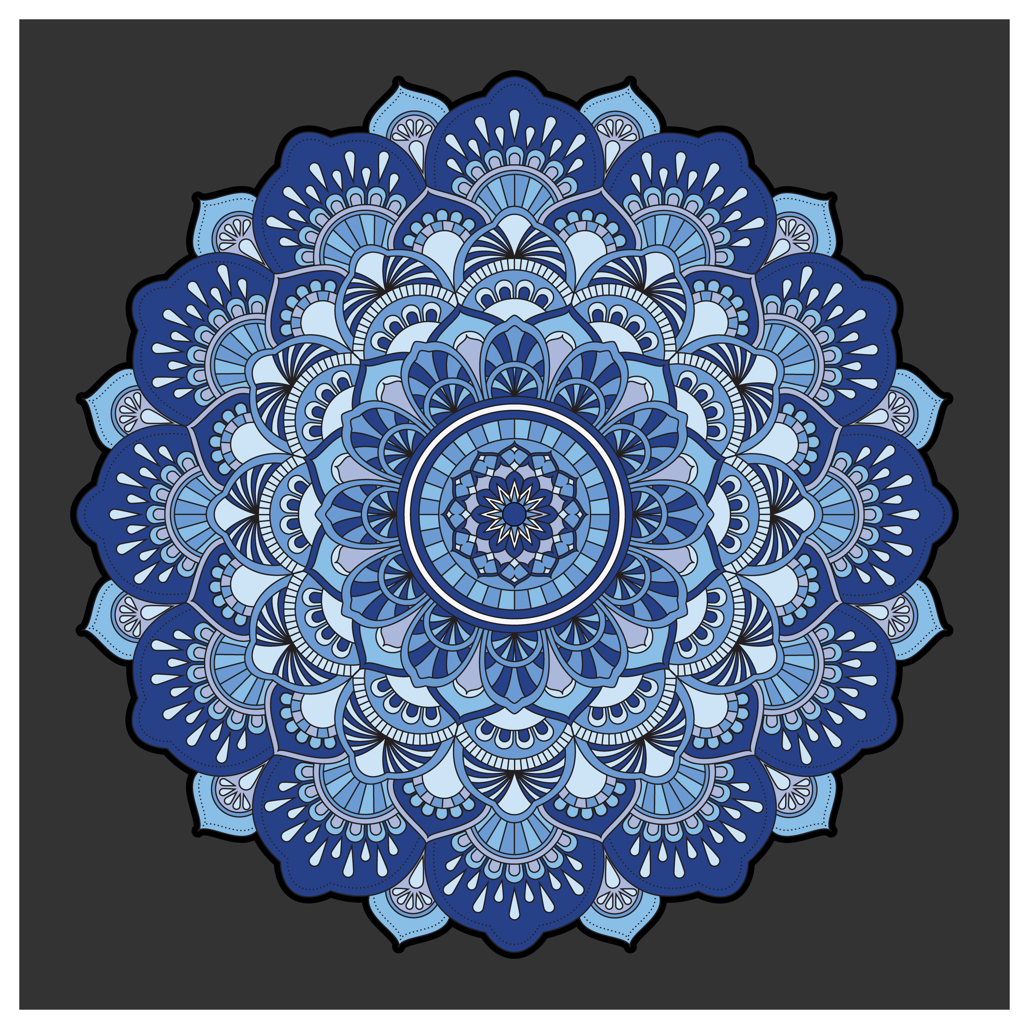Vintage colorful Mandala with floral ornament. Boho style backgr 234706