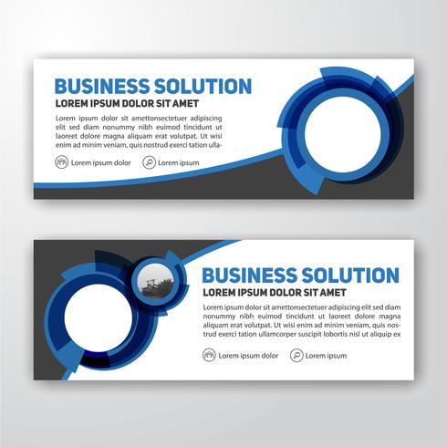 Modern corporate banner background design vector