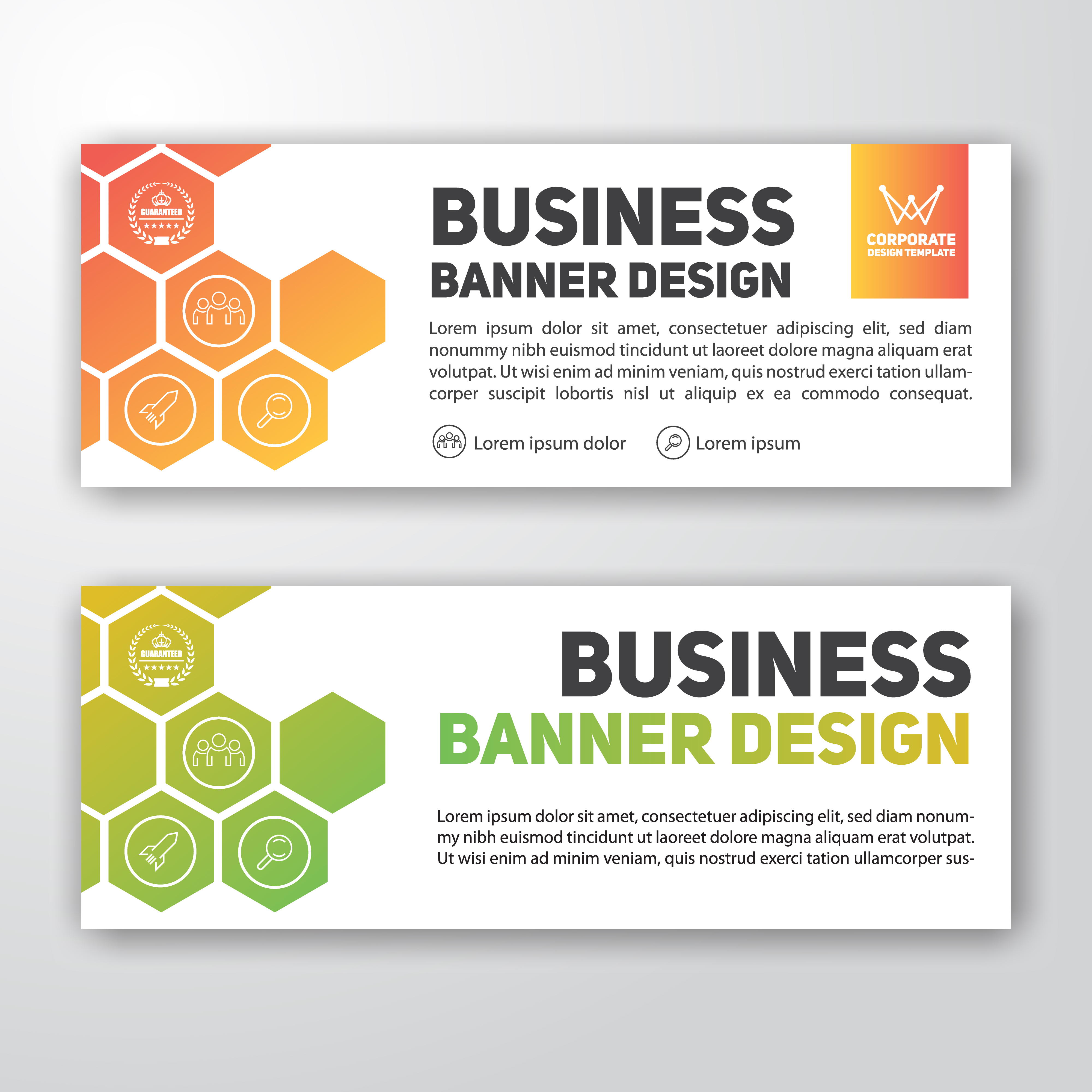 Modern corporate banner background design - Download Free ...
