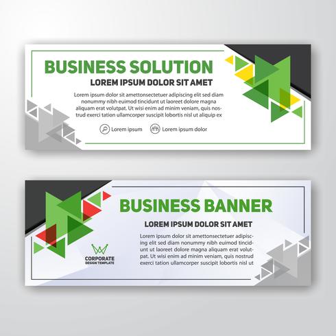 Modern corporate banner background design vector