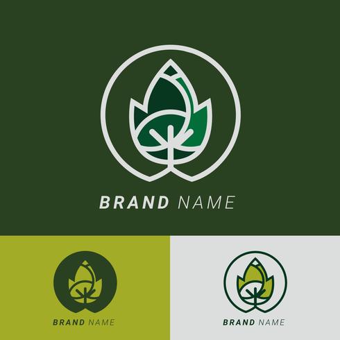 Árbol Logo Elements Vector