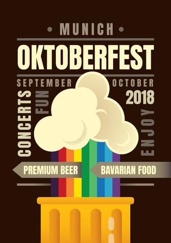 Oktoberfest flyer vector