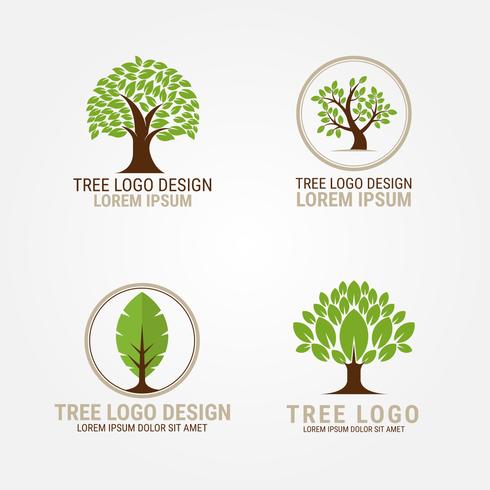 Árbol Logo Vector Collection