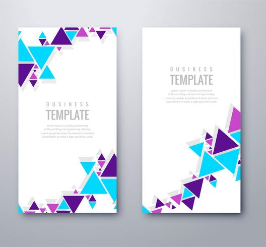 Modern colorful banner template design vector