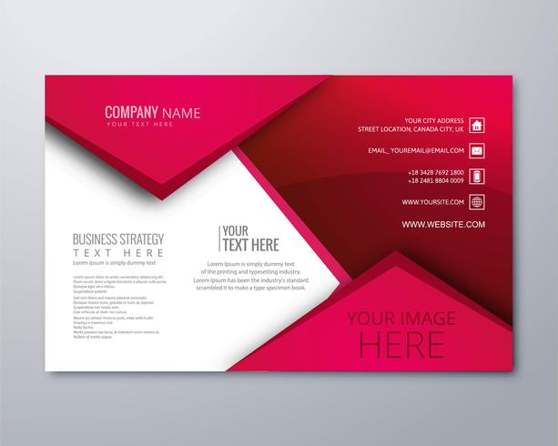 Modern stylish business brochure template beautiful design vector