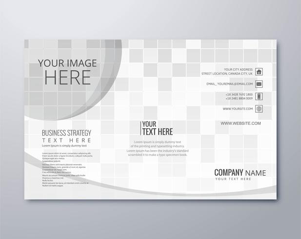 Abstract business brochure template design vector