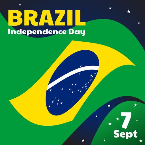 Vector del día de la independencia de Brasil