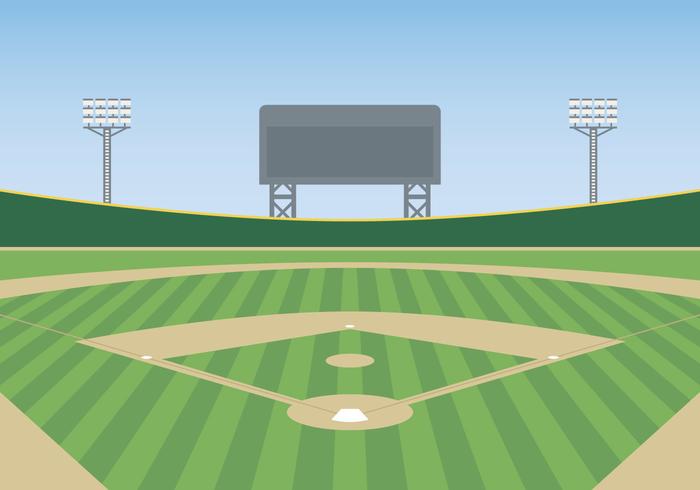 Baseball Park Vector Illustration