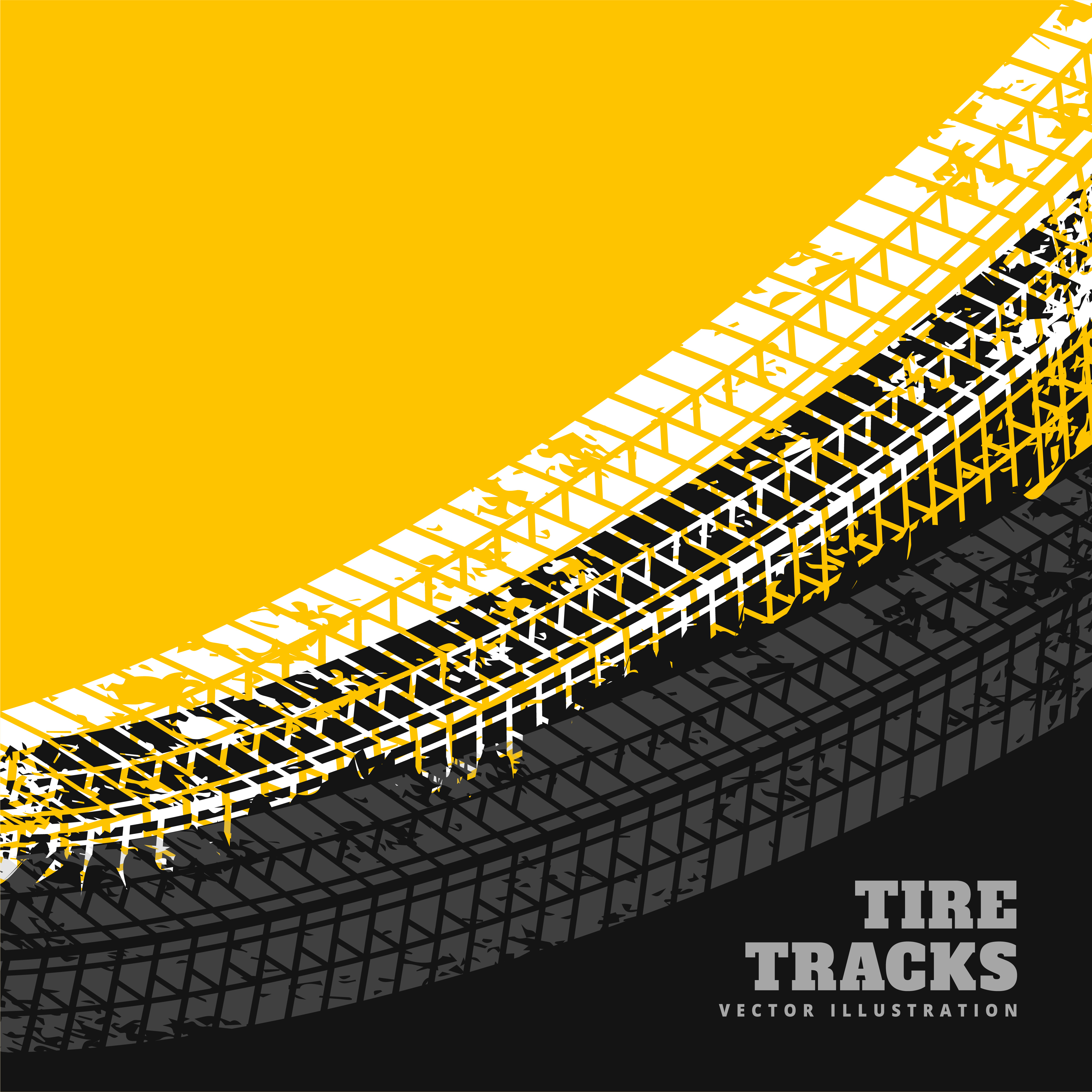 grunge tire marks background design - Download Free Vector ...