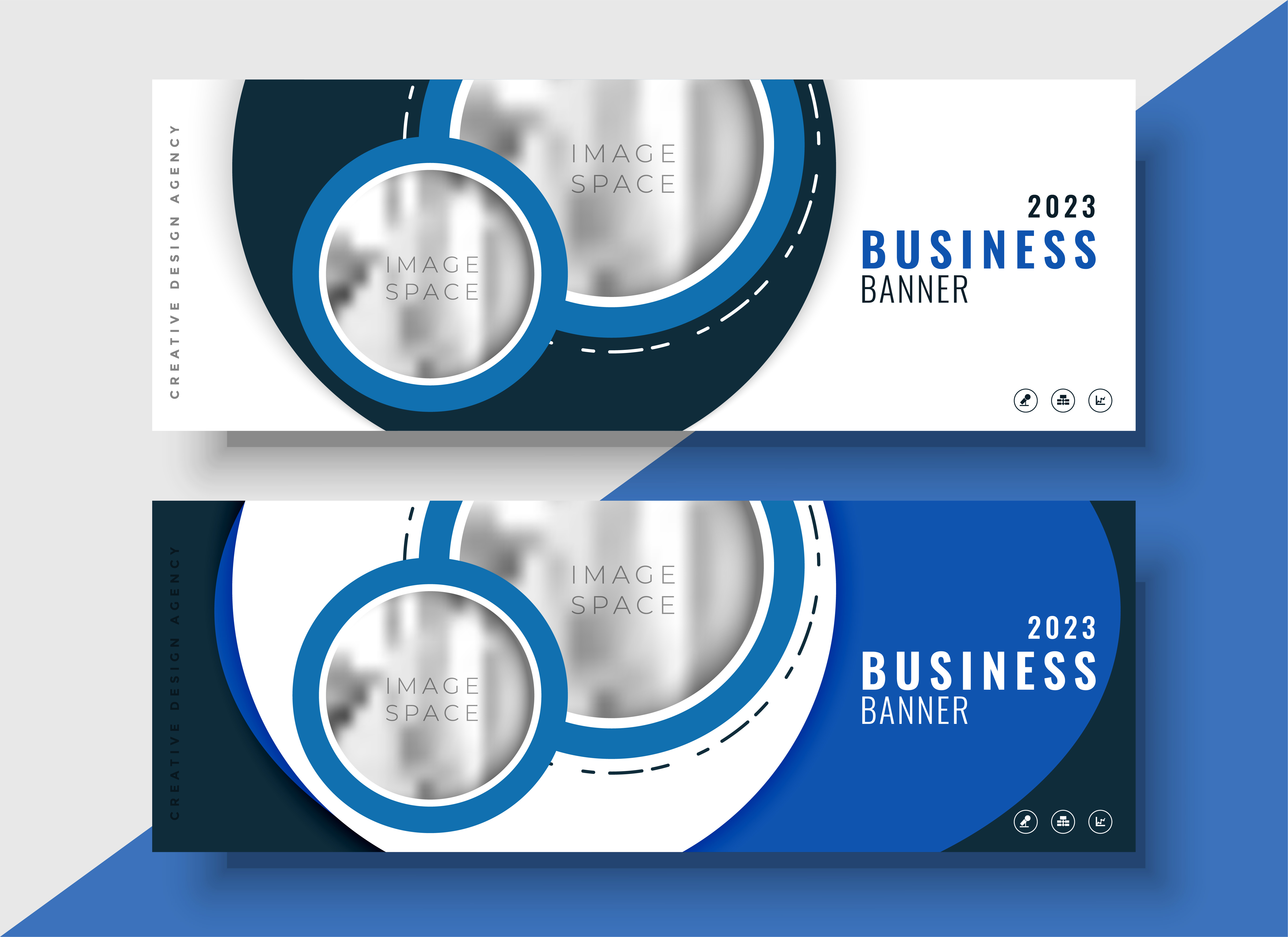 modern blue business banner for your brand - Download Free Vector Art