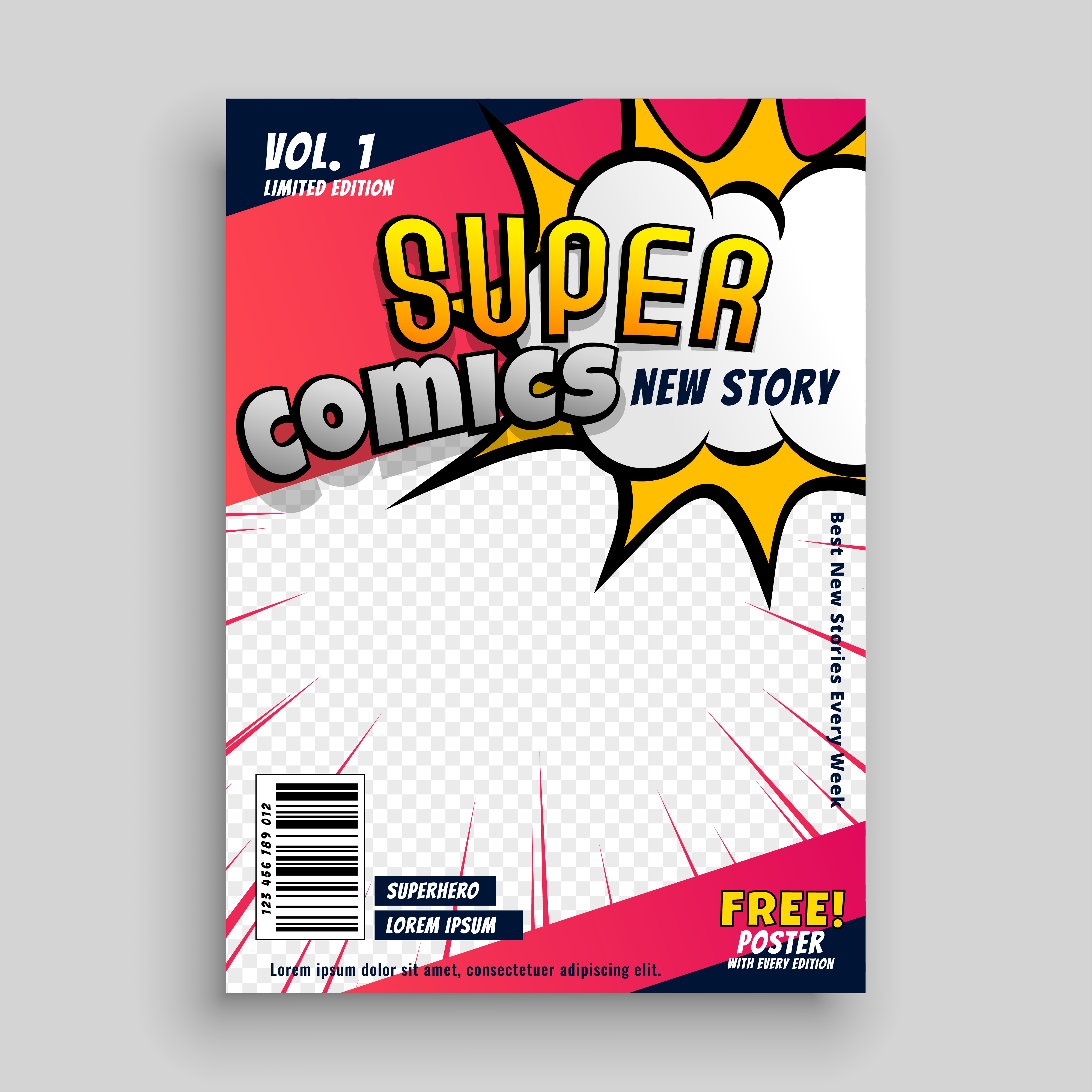 Comic Book Covers Template