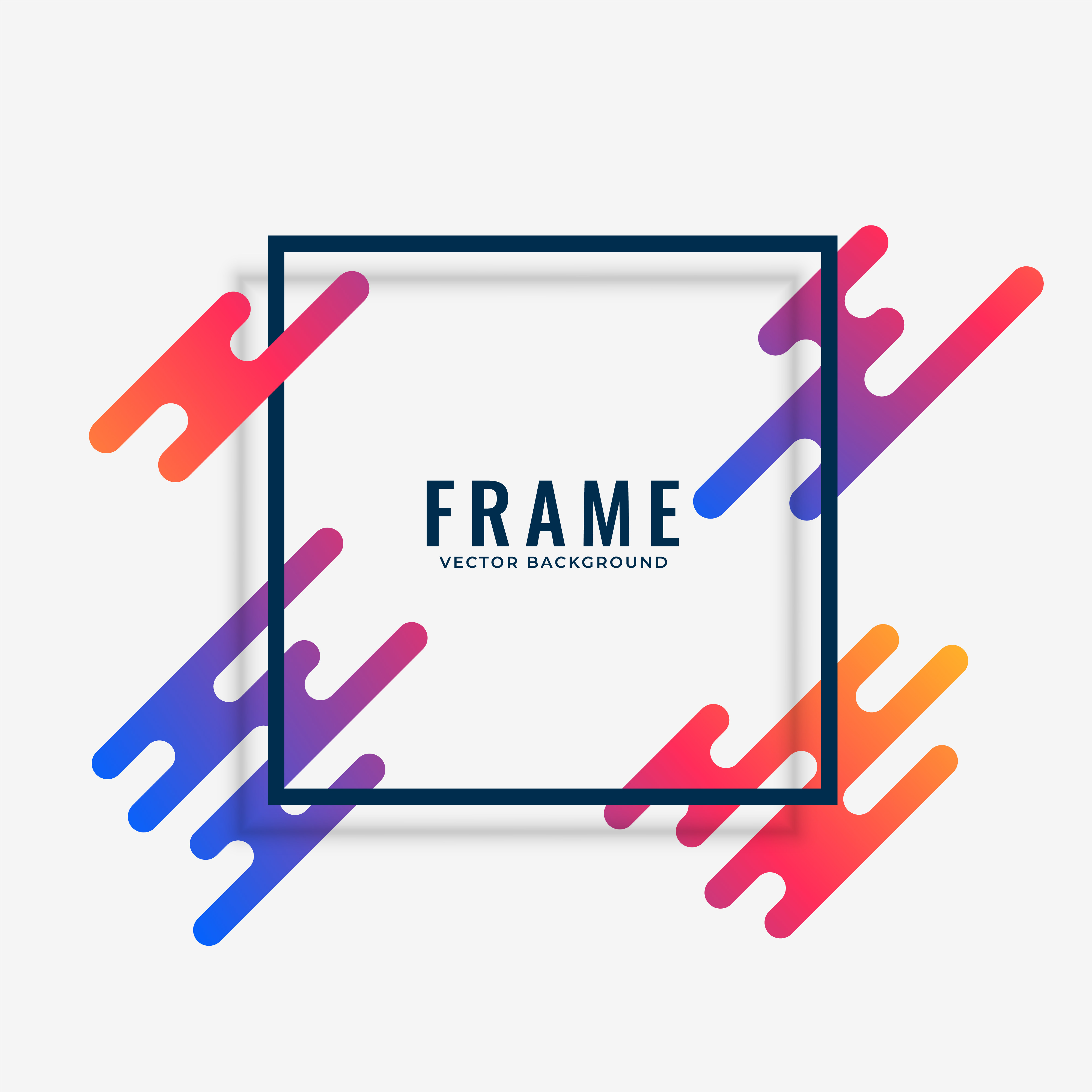 Download modern colorful frame design with text space - Download ...