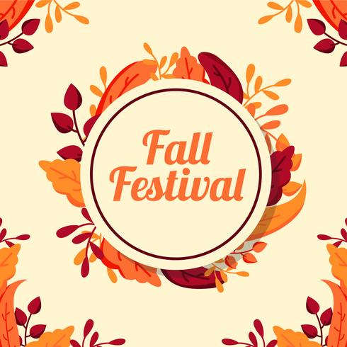 Fall Festival Background vector