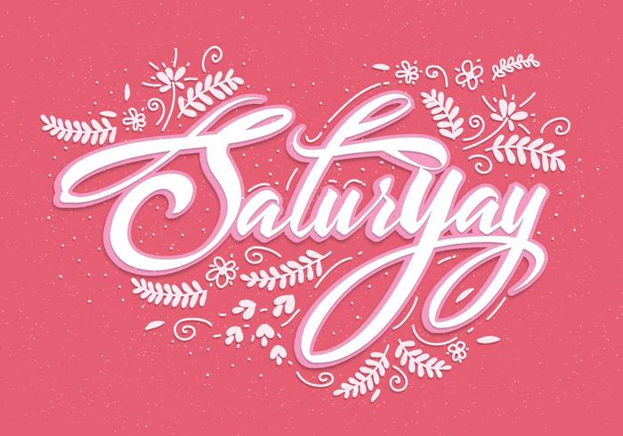 Vector de letras de Saturyay