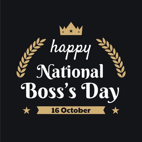 Happy National Boss Day 236096 Vector Art at Vecteezy