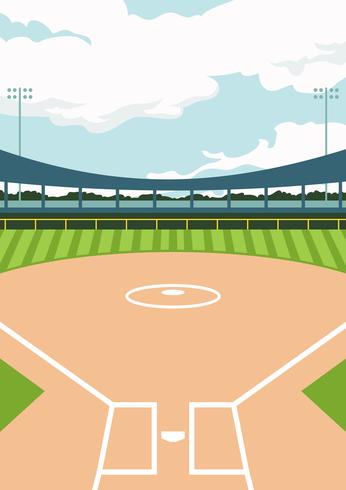 Vector de fondo del estadio de béisbol  Invitaciones de béisbol, Campo de  beisbol, Cancha de beisbol