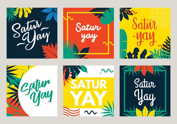 Saturyay Lettering Vector Pack