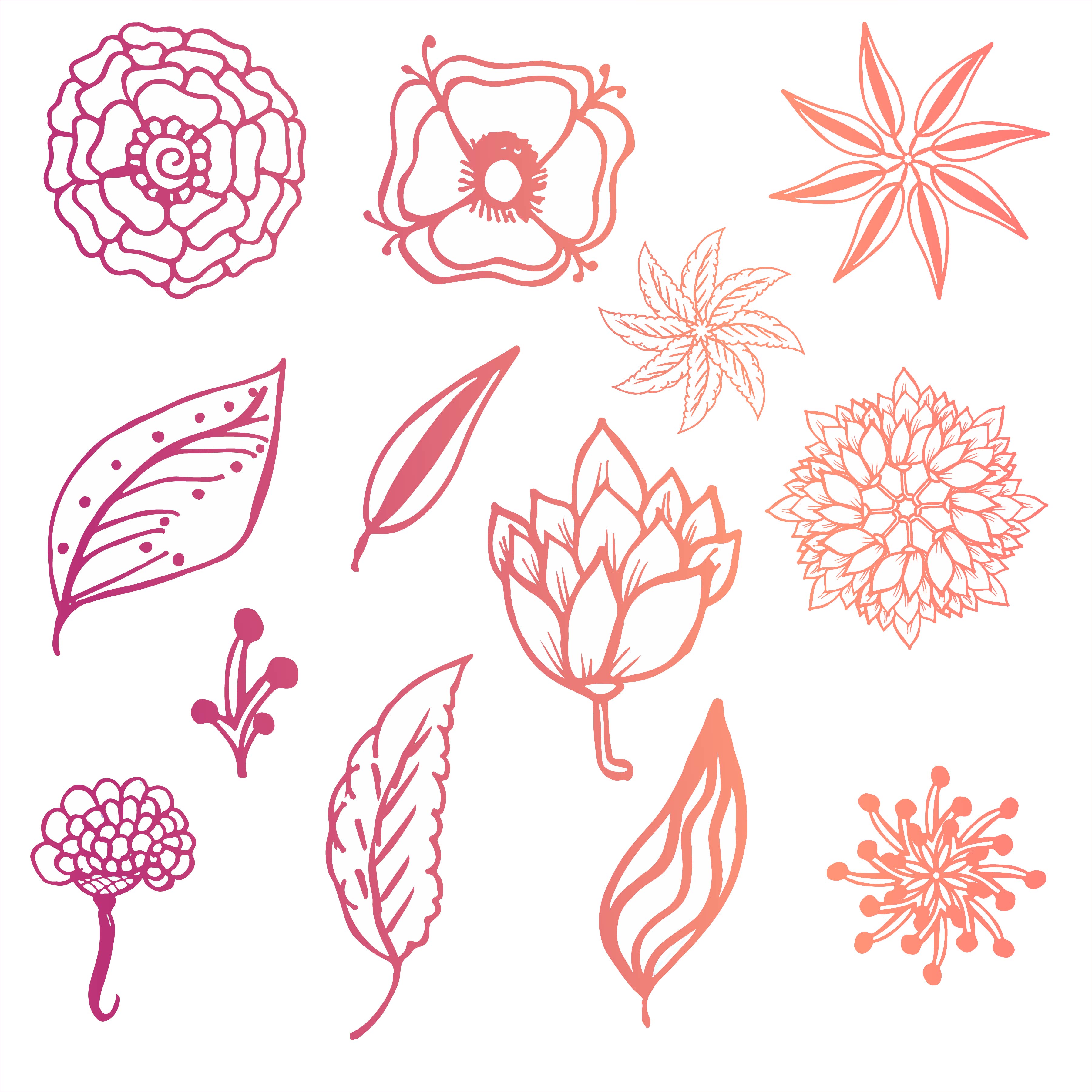 Download Modern colorful doodle floral background 236193 Vector Art at Vecteezy