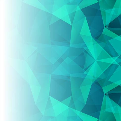 Beautiful blue polygon background vector