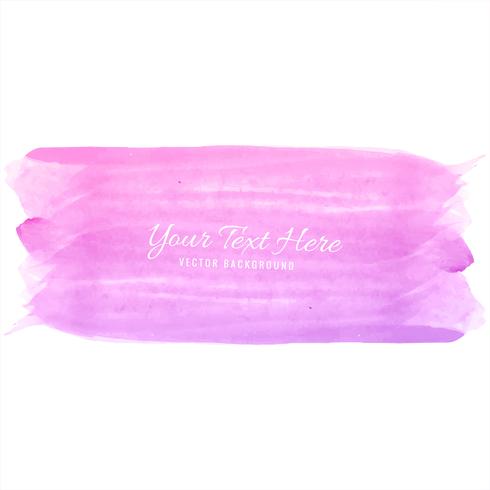 Abstract pink watercolor strokes background vector