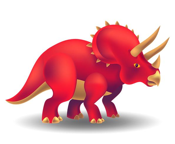 Dinosaurio realista vector