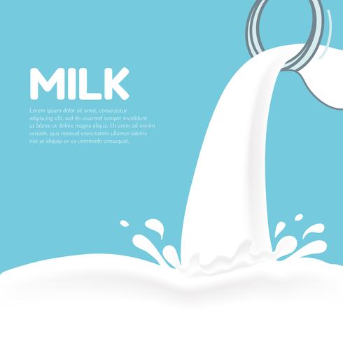 Milk Splash Vector 