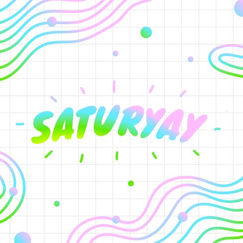 Vector de letras de Saturyay