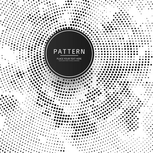 Beautiful circular halftone background illustration vector