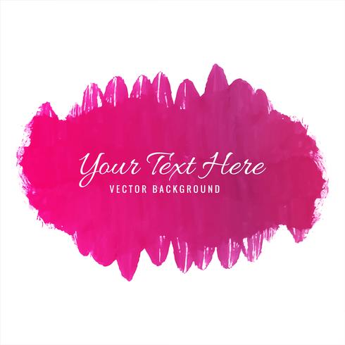 Modern pink soft watercolor background vector