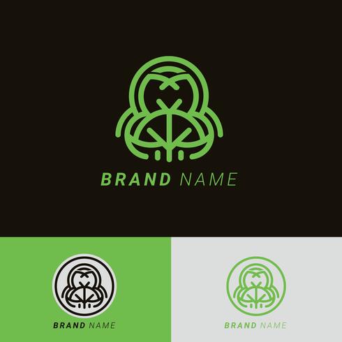 Árbol Logo Elements Vector