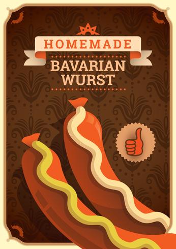 Bavarian food vector
