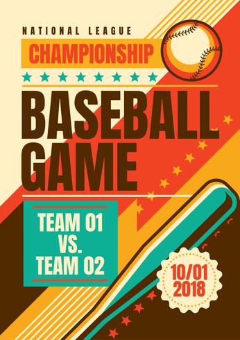 Baseball park vector