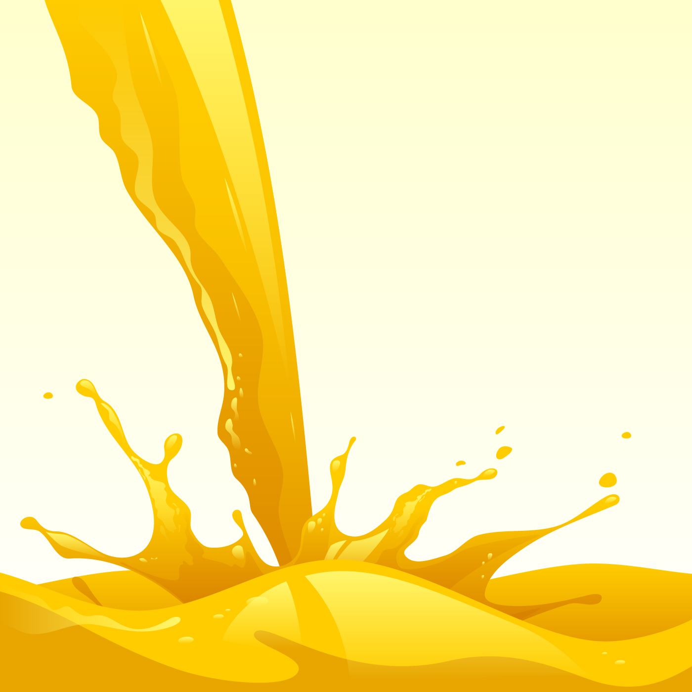Realistic Orange Liquid Splash Vector 236348 - Download Free Vectors