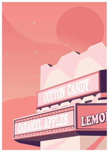 Concession on County Fair Vector Design