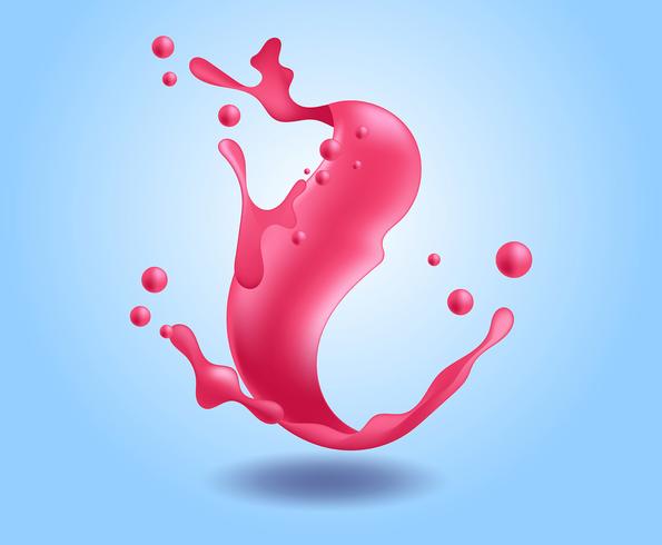 Realistic Liquid Splash vector