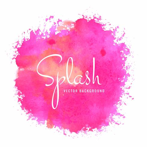 Elegant colorful watercolor splash design vector