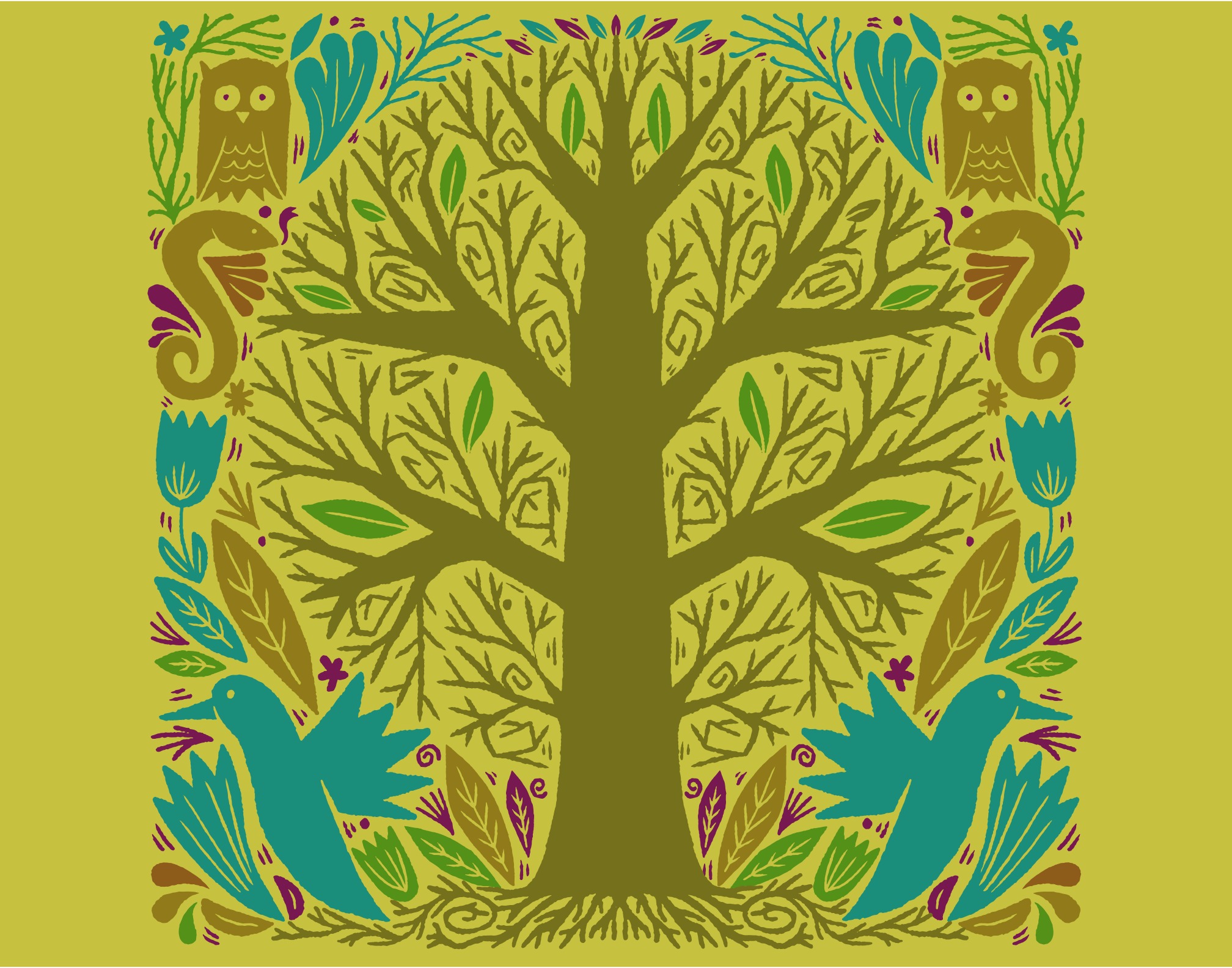 circle tree illustration 236692 Vector Art at Vecteezy