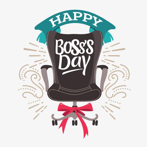 Illustration of a Boss Office Chair for Boss's Day vector