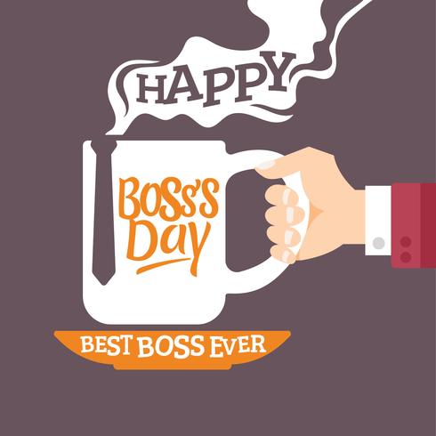 World's Best Boss Mug Illlustration vector