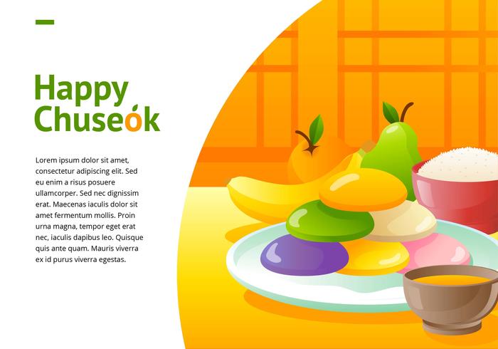 Happy Chuseok Greeting vector