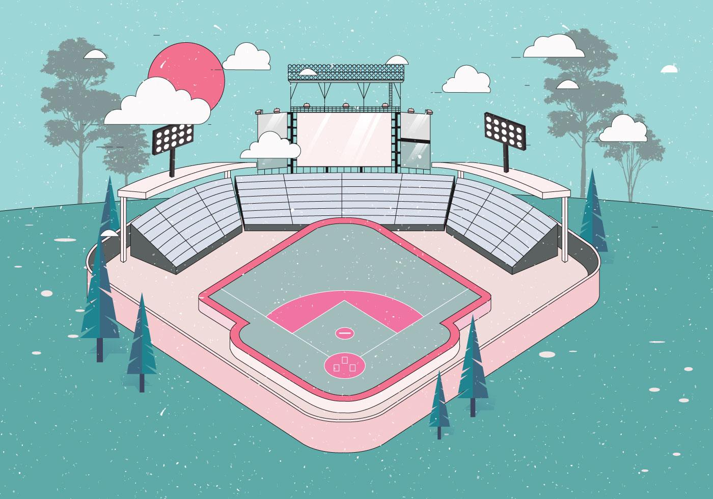 Baseball Park Vector 236708 Vector Art at Vecteezy