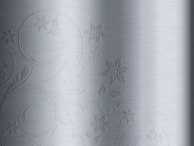 floral design on metal  vector