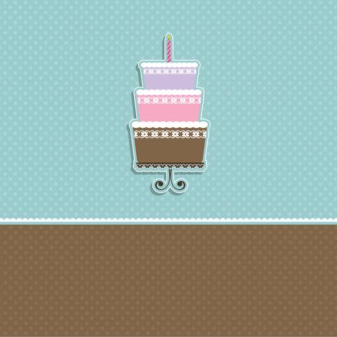 Cute cake background vector