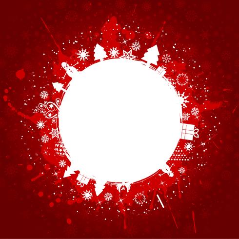 Grunge Christmas background vector