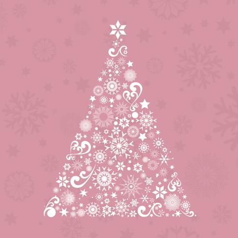 Christmas tree background  vector