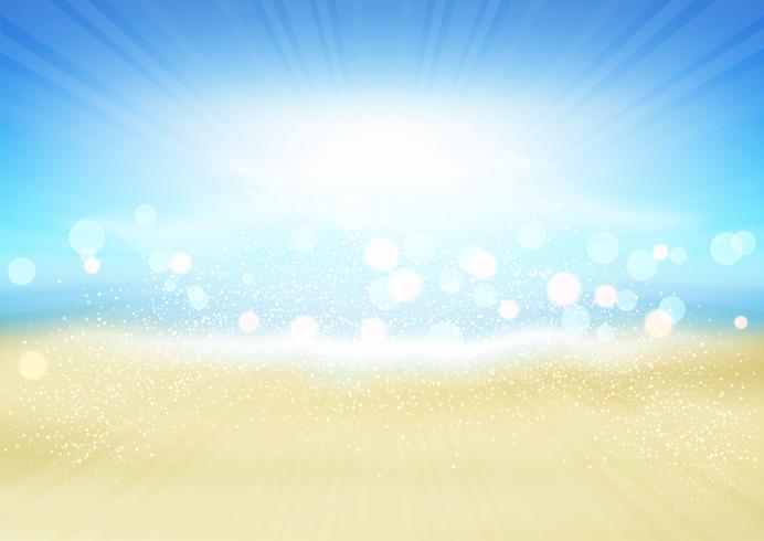 Summer beach background vector
