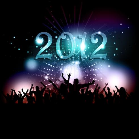 New years party crowd  vector