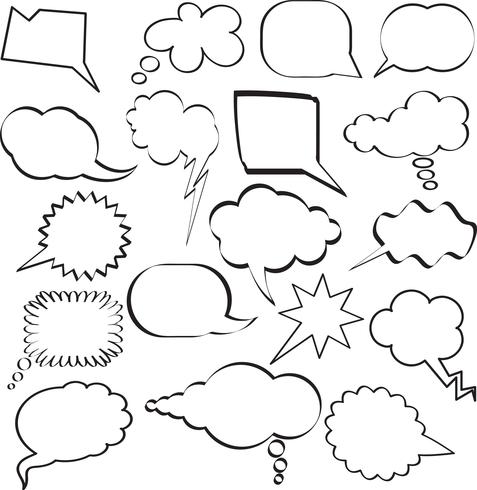 Speech bubbles vector